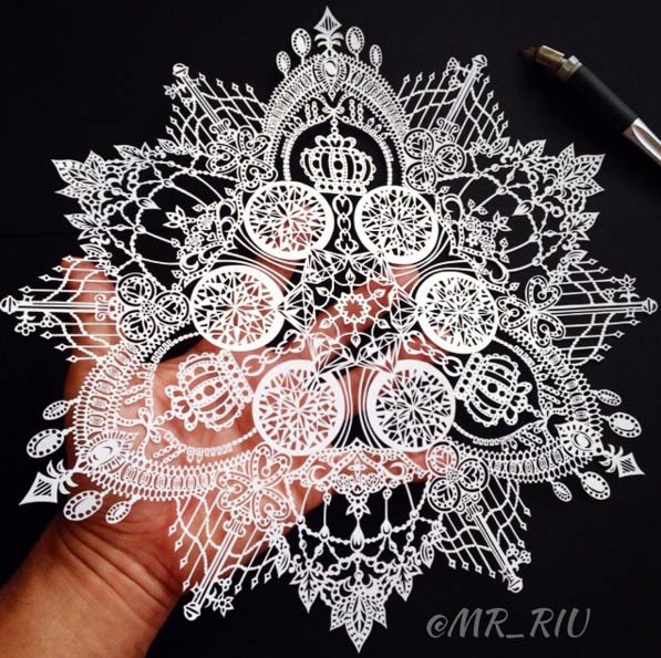 کارهای هنری بسیار زیبا از برش کاغذ توسط هنرمند ژاپنی ریو